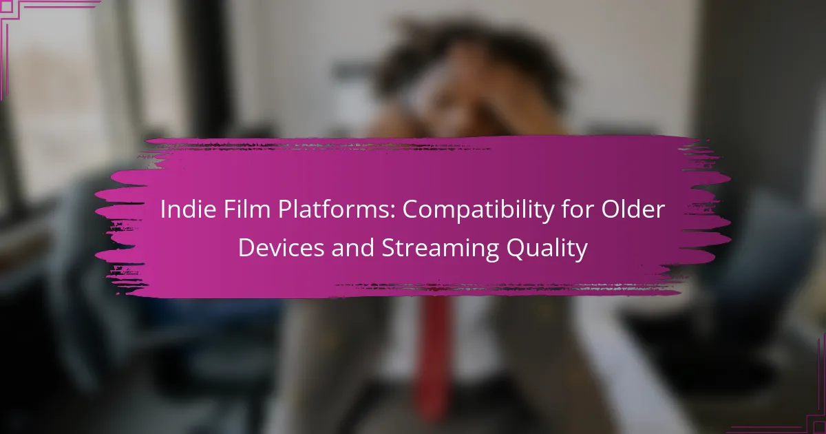 Indie Film Platforms: Compatibility for Older Devices and Streaming Quality