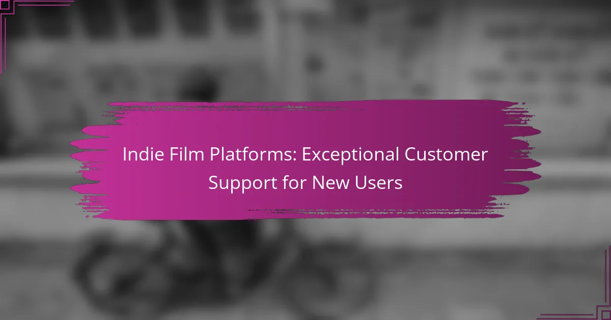 Indie Film Platforms: Exceptional Customer Support for New Users