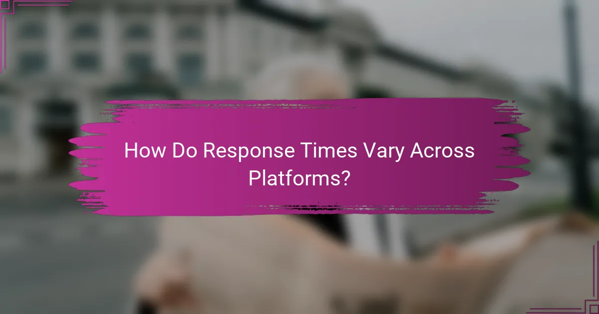 How Do Response Times Vary Across Platforms?