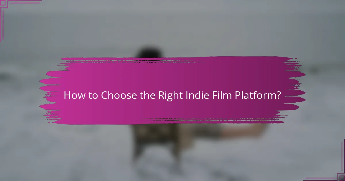 How to Choose the Right Indie Film Platform?
