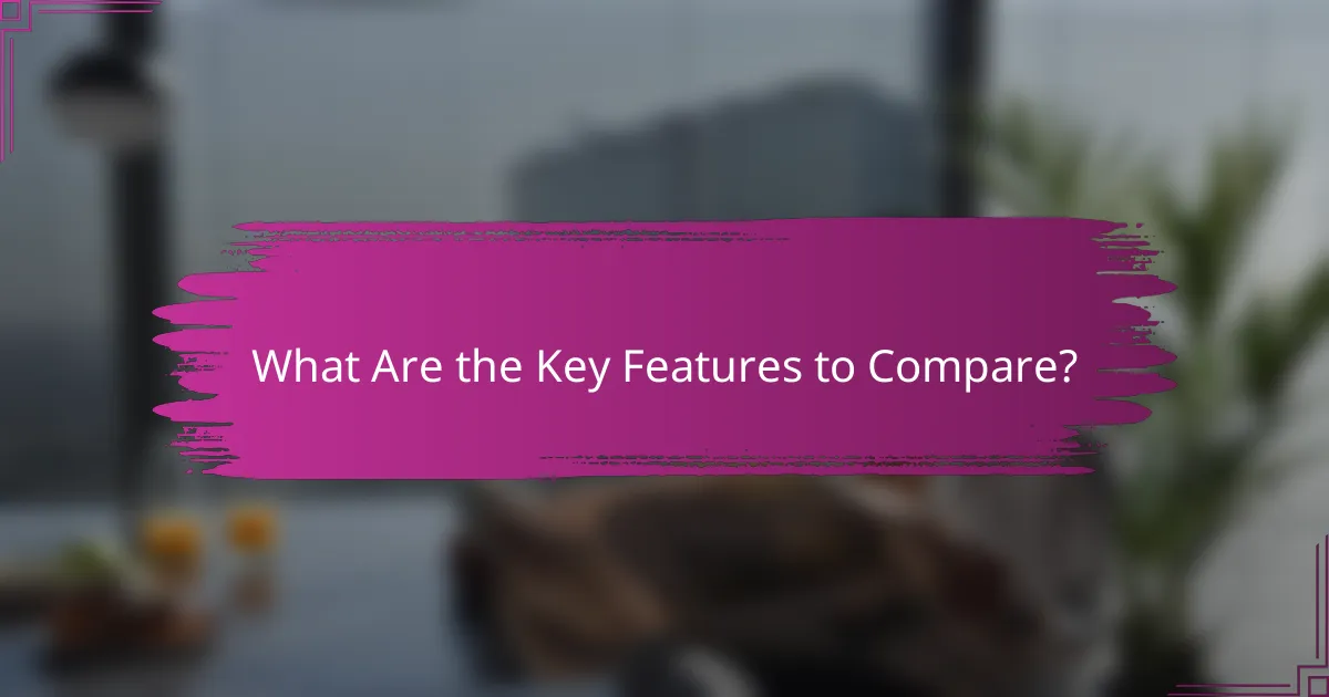 What Are the Key Features to Compare?