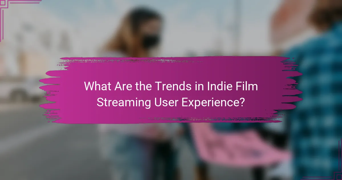 What Are the Trends in Indie Film Streaming User Experience?