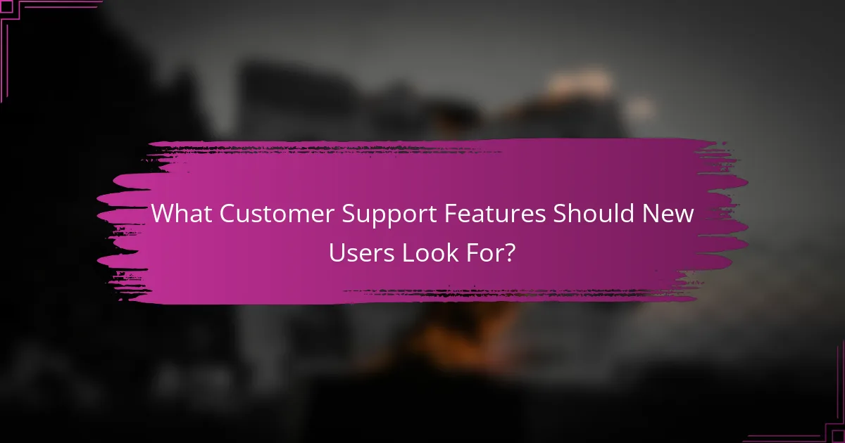 What Customer Support Features Should New Users Look For?